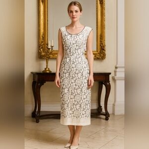 CLEMENTS RIBEIRO PRINT SLEEVELESS DRESS 10